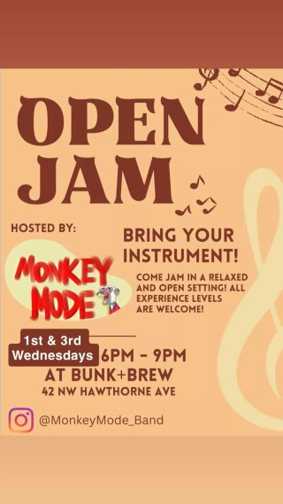 Image: Open Jam with Monkey Mode